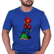 Camisa Camiseta Malha Algodão Unissex Super Mario Bross Filme Jogo