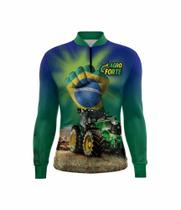 Camisa Camiseta Masculina Agro Ml Proteção Uv50 Agro Forte - H SPORTS