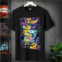 Camisa Camiseta Masculina Anime Colorido Blusa 100% Algodão