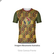 Camisa Camiseta Masculina Dry-Fit Etnico Tribo poder Negro