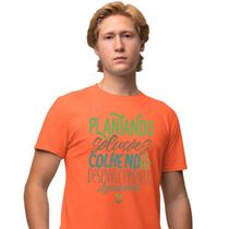 Camisa Camiseta Masculina Estampada Agro Plantando Soluções 100% Algodão Fio 30.1 Penteado