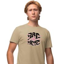 Camisa Camiseta Masculina Estampada Bad Acid 100% Algodão Fio 30.1 Penteado