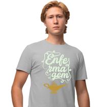 Camisa Camiseta Masculina Estampada Enfermagem 100% Algodão Fio 30.1 Penteado