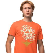 Camisa Camiseta Masculina Estampada Enfermagem 100% Algodão Fio 30.1 Penteado