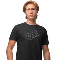 Camisa Camiseta Masculina Estampada Engenharia 100% Algodão Fio 30.1 Penteado