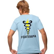 Camisa Camiseta Masculina Estampada Fisioterapia Costas 100% Algodão Fio 30.1 Penteado