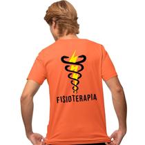 Camisa Camiseta Masculina Estampada Fisioterapia Costas 100% Algodão Fio 30.1 Penteado