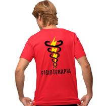 Camisa Camiseta Masculina Estampada Fisioterapia Costas 100% Algodão Fio 30.1 Penteado