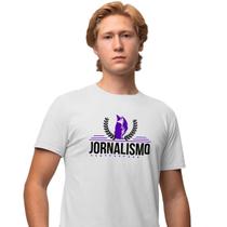 Camisa Camiseta Masculina Estampada Jornalismo Raposa 100% Algodão Fio 30.1 Penteado