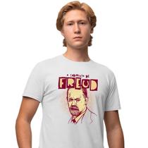 Camisa Camiseta Masculina Estampada Labirinto de Freud 100% Algodão Fio 30.1 Penteado