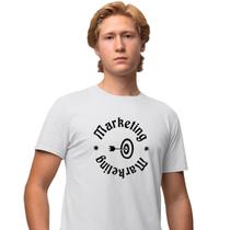 Camisa Camiseta Masculina Estampada Marketing Alvo 100% Algodão Fio 30.1 Penteado