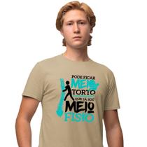 Camisa Camiseta Masculina Estampada Meio Fisio 100% Algodão Fio 30.1 Penteado