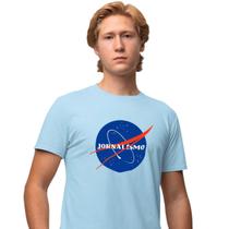 Camisa Camiseta Masculina Estampada Nasa Jornalismo 100% Algodão Fio 30.1 Penteado