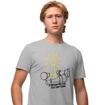 Camisa Camiseta Masculina Estampada O Conteúdo Não É Rei 100% Algodão Fio 30.1 Penteado