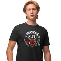 Camisa Camiseta Masculina Estampada Odontologia Club 100% Algodão Fio 30.1 Penteado