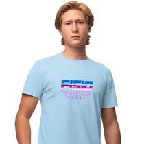Camisa Camiseta Masculina Estampada Retro Fisio 100% Algodão Fio 30.1 Penteado