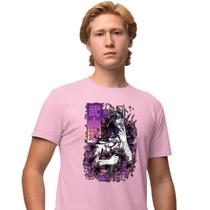 Camisa Camiseta Masculina Estampada Samurai Demon 100% Algodão Fio 30.1 Penteado