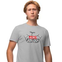 Camisa Camiseta Masculina Estampada Supreme Agro 100% Algodão Fio 30.1 Penteado