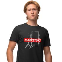 Camisa Camiseta Masculina Estampada Supreme Marketing 100% Algodão Fio 30.1 Penteado