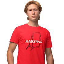 Camisa Camiseta Masculina Estampada Supreme Marketing 100% Algodão Fio 30.1 Penteado