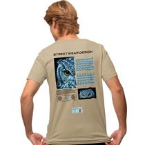 Camisa Camiseta Masculina Estampada The Owl 100% Algodão Fio 30.1 Penteado