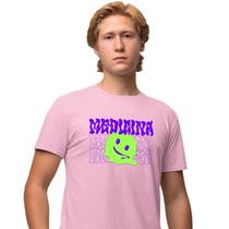 Camisa Camiseta Masculina Estampada Trip Smile Medicina 100% Algodão Fio 30.1 Penteado