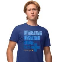 Camisa Camiseta Masculina Estampada Universalidade Integridade Equidade 100% Algodão Fio 30.1 Penteado