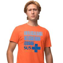 Camisa Camiseta Masculina Estampada Universalidade Integridade Equidade 100% Algodão Fio 30.1 Penteado