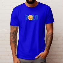 Camisa Camiseta Masculina Polo Blu Casual Estampada em Algodão do P ao G1