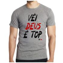 Camisa camiseta masculina véi Deus é top evangélica Gospel