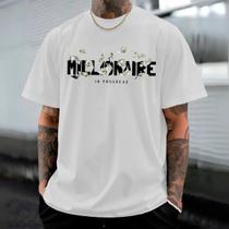 Camisa Camiseta Masculino Millionaire In Progress Estiloso Moderno Tendencia Casual Confortavel