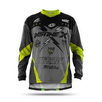 Camisa Camiseta Motocross Trilha Enduro Infantil Piloto Pro Tork Insane X Proteção Uv