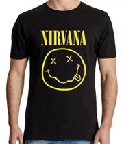 Camisa Camiseta Nirvana Banda De Rock Camiseta