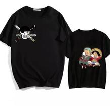 Camisa Camiseta One Piece Luffy Roronoa Piratas - Msouza