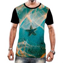 Camisa Camiseta Paisagem Fundo do Mar Peixes Animais HD 4 Camisa Camiseta Paisagem Fundo do Mar Peixes Animais HD 4