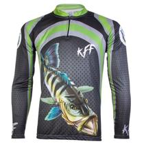 Camisa Camiseta Pesca Ciclismo Proteção Uv50 KFF10 GG
