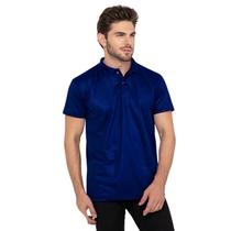 Camisa Camiseta Polo Masculina Azul Marinho