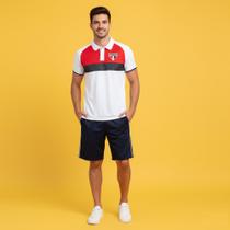 Camisa Camiseta Polo Masculina São Paulo SPFC Triple Oficial Licenciada