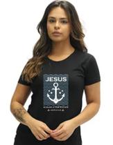 Camisa Camiseta Preta Jesus Acalma A Tempestade Mateus 8:26