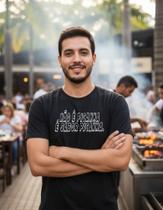 Camisa camiseta preta sabor picanha meme zoeira personalizada Camisa camiseta preta sabor picanha meme zoeira personalizada