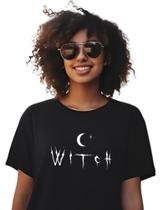 Camisa Camiseta Preta Witch Bruxa