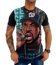 Camisa Camiseta Rap Ice Cube Hip Hop Americano Masculino Preto