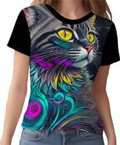 Camisa Camiseta Rave Gato Psicodélico Good Vibe Psicodeli 12