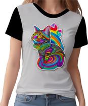 Camisa Camiseta Rave Gato Psicodélico Good Vibe Psicodeli 19 Camisa Camiseta Rave Gato Psicodélico Good Vibe Psicodeli 19