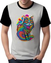 Camisa Camiseta Rave Gato Psicodélico Good Vibe Psicodelia 9 Camisa Camiseta Rave Gato Psicodélico Good Vibe Psicodelia 9