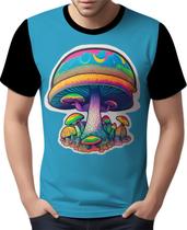 Camisa Camiseta Rave Jardim Psicodélico Good Vibe Cogumelo 2