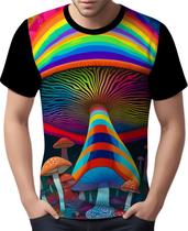 Camisa Camiseta Rave Jardim Psicodélico Good Vibe Cogumelo 4