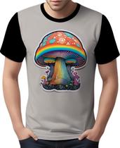 Camisa Camiseta Rave Jardim Psicodélico Good Vibe Cogumelo 5