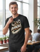 Camisa camiseta streetwear aviação piloto comandante avião fumaça