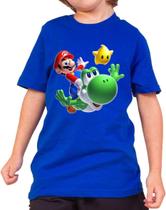 Camisa-Camiseta Super Mario 100% algodão infantil e adulto Envio imediato